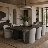 Modern European furniture - Fabric Swivel Dining Chair - www.oroa.com