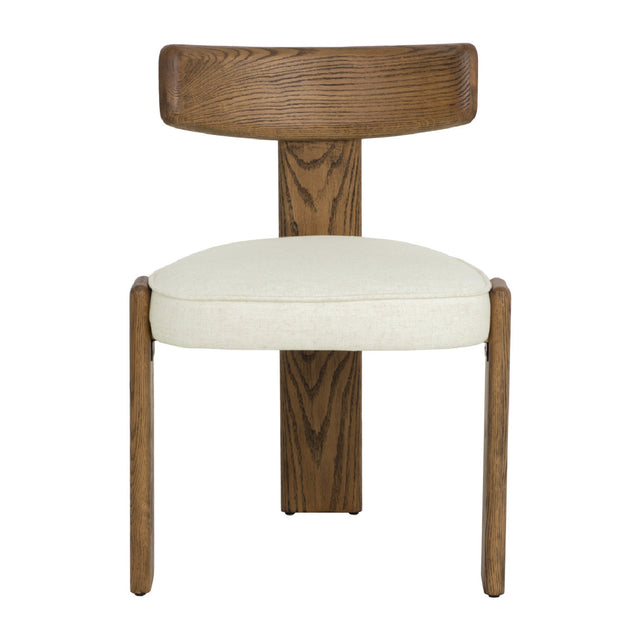 Oak Framed 3-Legged Dining Chairs (2) by Splendido Horton, alternate view 2
