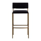 Modern European furniture - Black Fabric Bar Stool - www.oroa.com