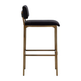 Modern European furniture - Black Fabric Bar Stool - www.oroa.com