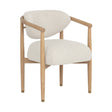 Round Oak Frame Dining Armchair by Splendido Sigrid Dining Chair, alternate view 2
