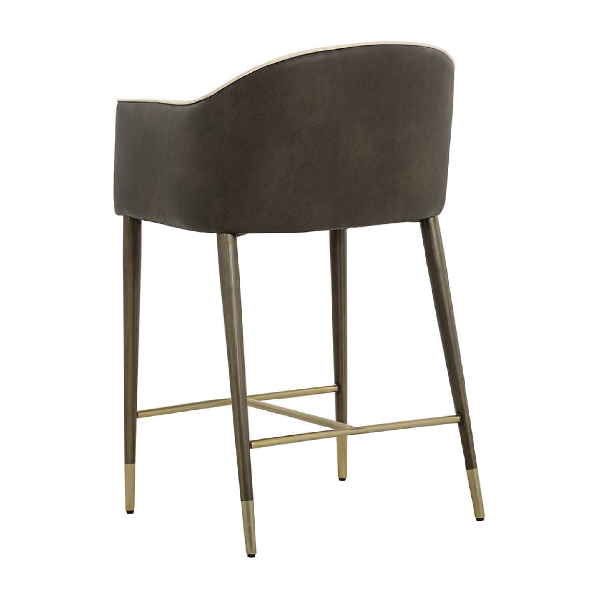   Cream Leather Counter Stool | Oroa.com
