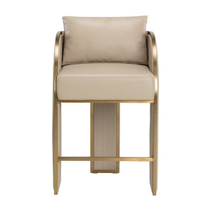   3-Legged Leather Counter Stool | Oroa.com