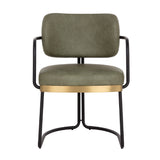 Cantilevered Leather Look Dining Chair | Splendido Jalen