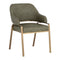 Modern European furniture - Curved-Back Leather Dining Armchair - www.oroa.com