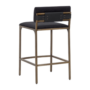   Black Fabric Counter Stool | Oroa.com