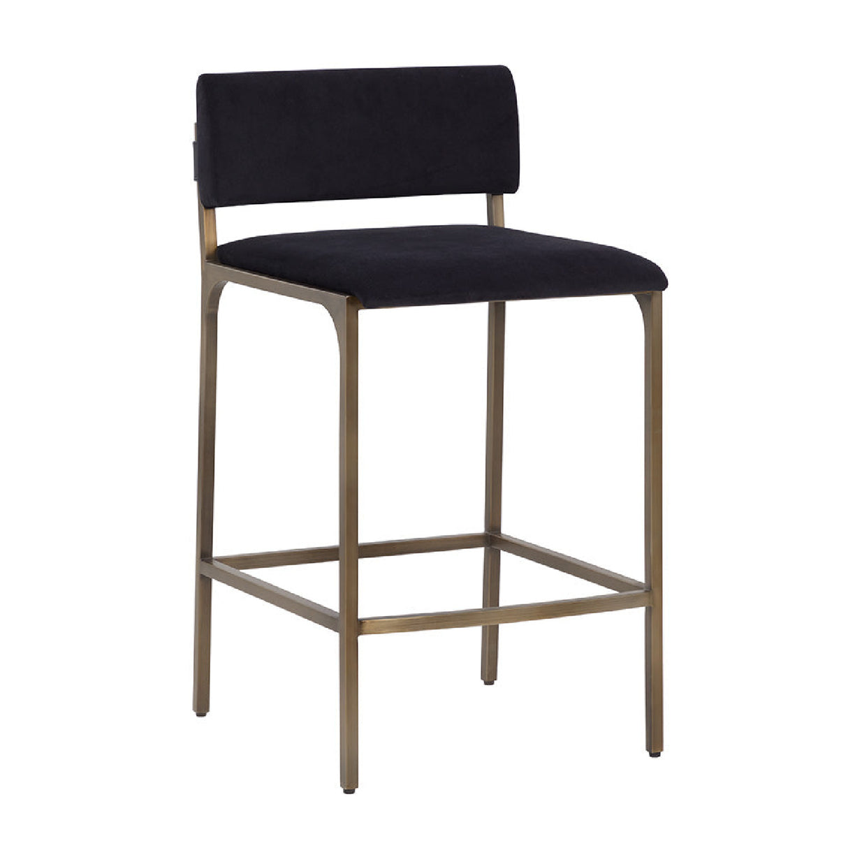   Black Fabric Counter Stool | Oroa.com