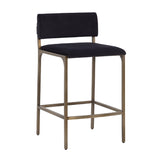Modern European furniture - Black Fabric Counter Stool - www.oroa.com