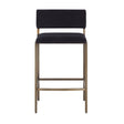 Black Fabric Counter Stool by Splendido Mori