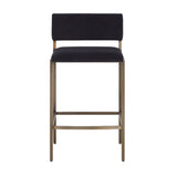 Modern European furniture - Black Fabric Counter Stool - www.oroa.com