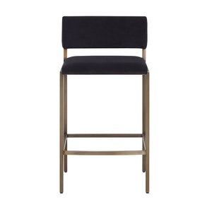   Black Fabric Counter Stool | Oroa.com
