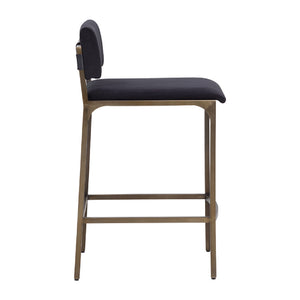   Black Fabric Counter Stool | Oroa.com