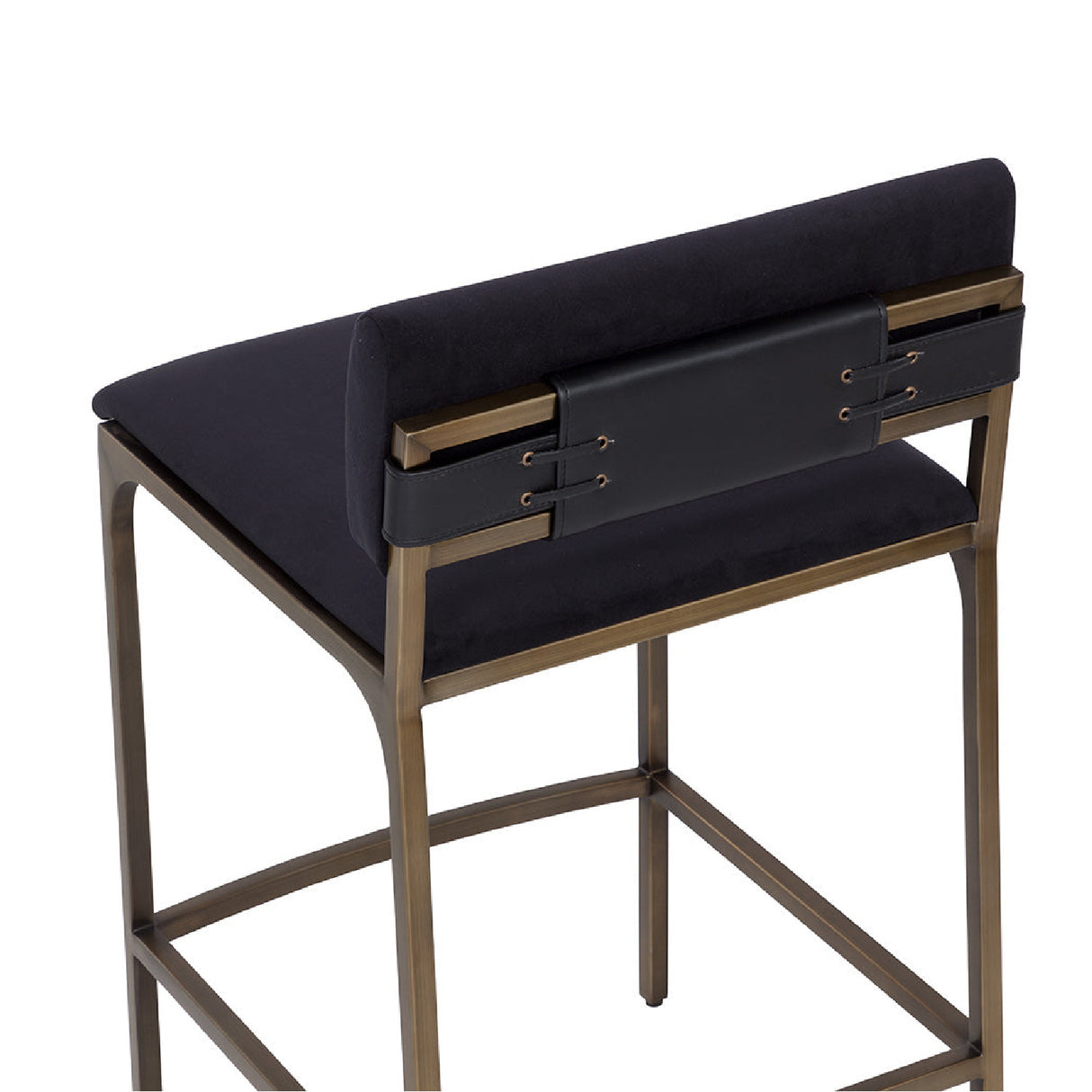   Black Fabric Counter Stool | Oroa.com