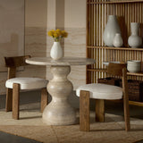 Marble-Look Indoor/Outdoor Concrete Bistro Table | Splendido Raul