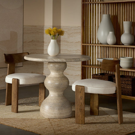 Marble-Look Indoor/Outdoor Concrete Bistro Table | Splendido Raul