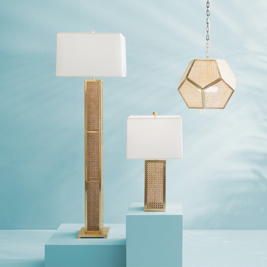 Caned Rattan Pendant Lamp | Jonathan Adler Bellport | Oroa.com