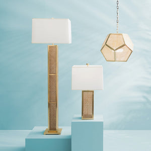 Caned Rattan Pendant Lamp | Jonathan Adler Bellport | Oroa.com