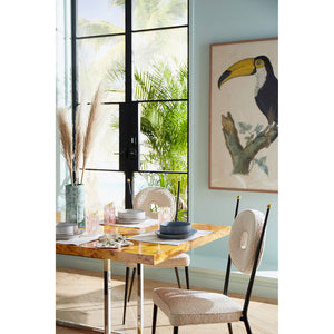 Round Back Cushion Dining Chair | Jonathan Adler Rondo | Oroa.com