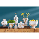 Gold Silhouettes Porcelain Vase | Jonathan Adler Botanist | Oroa.com
