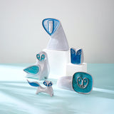 Melted Glass Sculpture Decor | Jonathan Adler Menagerie Barn Owl | Oroa.com