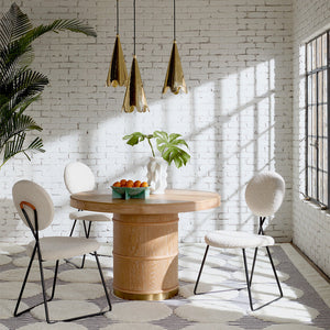 Crisscross Black Steel Dining Chair  | Jonathan Adler Caprice | Oroa.com