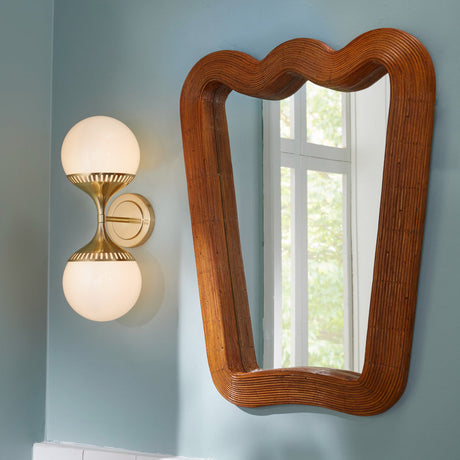 Double White Glass Wall Lamp | Jonathan Adler Rio | Oroa.com