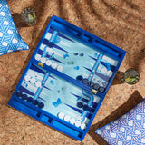 Blue Lacquer Backgammon Set | Jonathan Adler Druggist