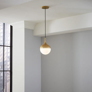 White Glass Orb Pendant Light S | Jonathan Adler Rio | Oroa.com