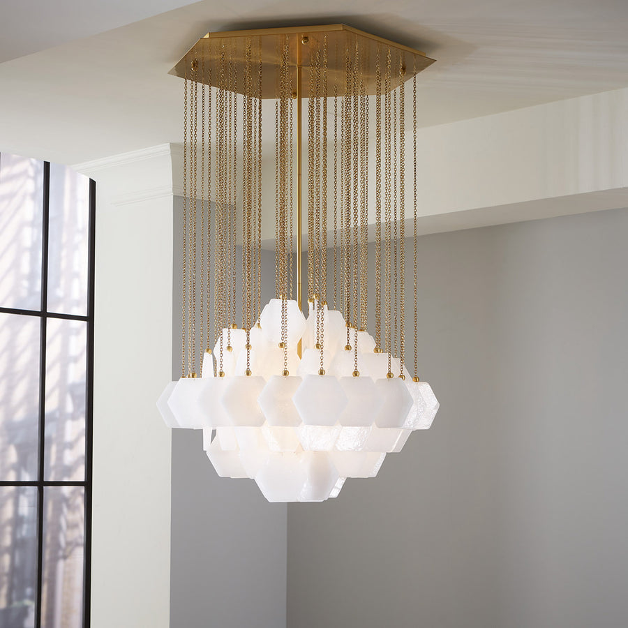 Hexagonal Glass Diamond Chandelier | Jonathan Adler Vienna | Oroa.com