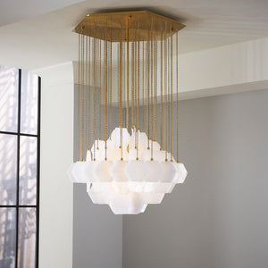 Hexagonal Glass Diamond Chandelier | Jonathan Adler Vienna | Oroa.com