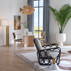 Textured White Concrete Planter | Jonathan Adler Scallop | Oroa.com