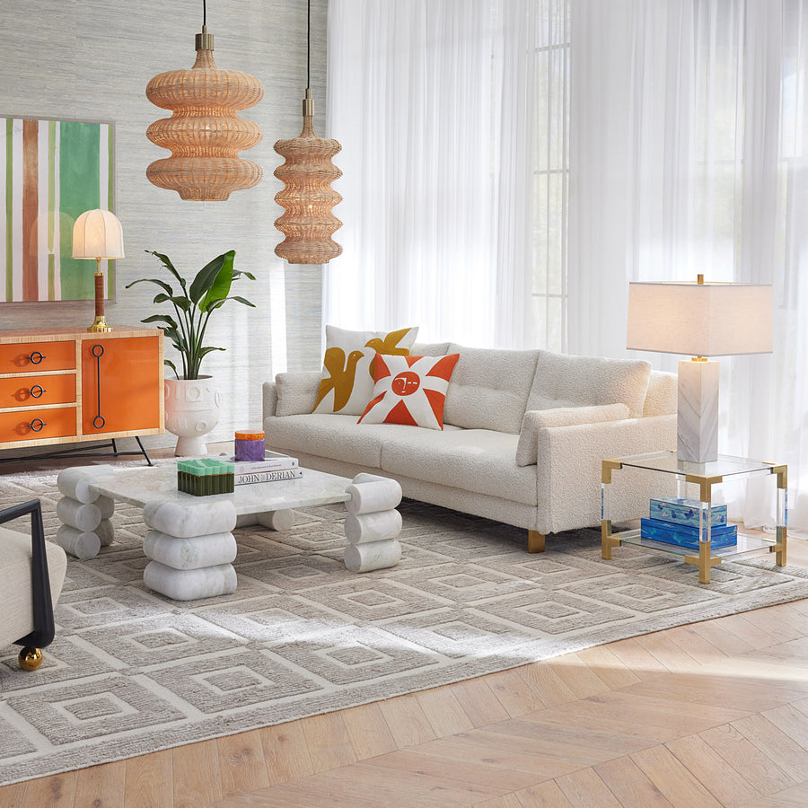 Pin-Tucked Detail Sofa | Jonathan Adler Malibu | Oroa.com
