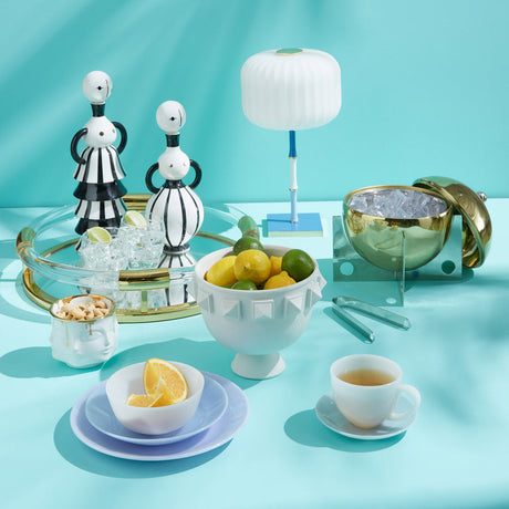 Fluted Glass Rechargeable Table Lamp | Jonathan Adler Scala | Oroa.com