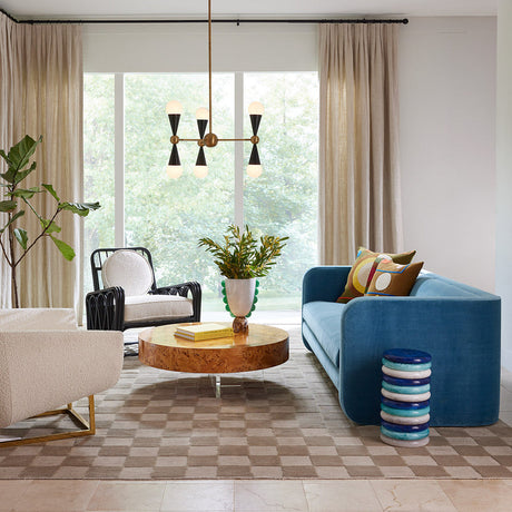 Stacked Marbleized Ring Accent Table | Jonathan Adler Mustique | Oroa.com