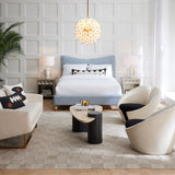White Glass Hexagons Globe Chandelier | Jonathan Adler Vienna | Oroa.com