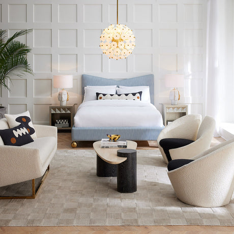 White Glass Hexagons Globe Chandelier | Jonathan Adler Vienna | Oroa.com