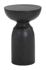 Modern European furniture - Black Concrete Indoor/Outdoor End Table - www.oroa.com