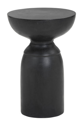 Black Concrete Indoor/Outdoor End Table by Splendido Goya Side Table