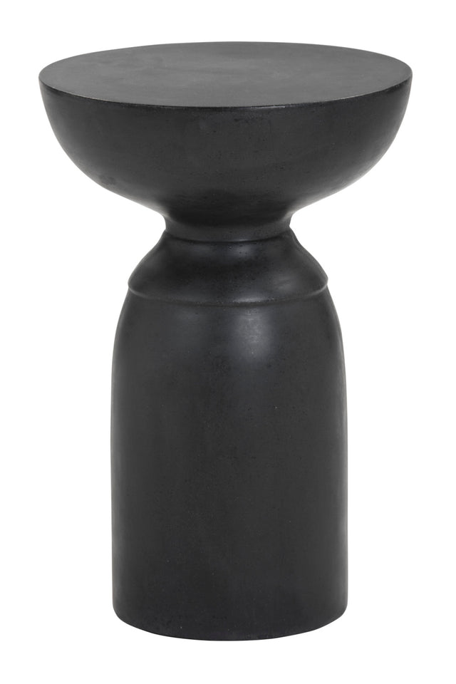 Modern European furniture - Black Concrete Indoor/Outdoor End Table - www.oroa.com