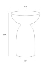 Modern European furniture - Black Concrete Indoor/Outdoor End Table - www.oroa.com