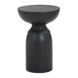 Black Concrete Indoor/Outdoor End Table | Splendido Goya
