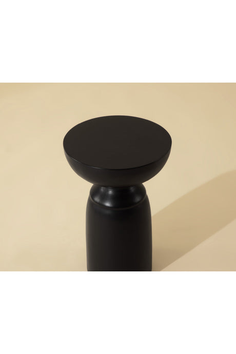 Modern European furniture - Black Concrete Indoor/Outdoor End Table - www.oroa.com