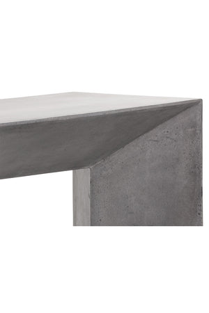 Modern European furniture - Gray Concrete Indoor/Outdoor Console Table - www.oroa.com