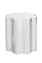 Modern European furniture - Silver Organic-Shaped Side Table - www.oroa.com