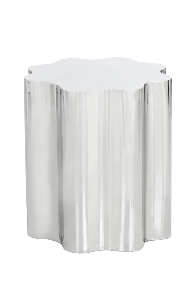 Silver Organic-Shaped Side Table | Splendido Dahlia | Oroa.com