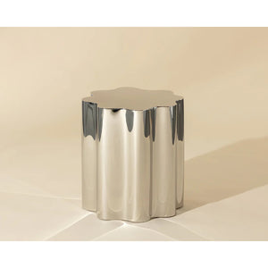   Modern European furniture - Silver Organic-Shaped Side Table - www.oroa.com | Oroa.com