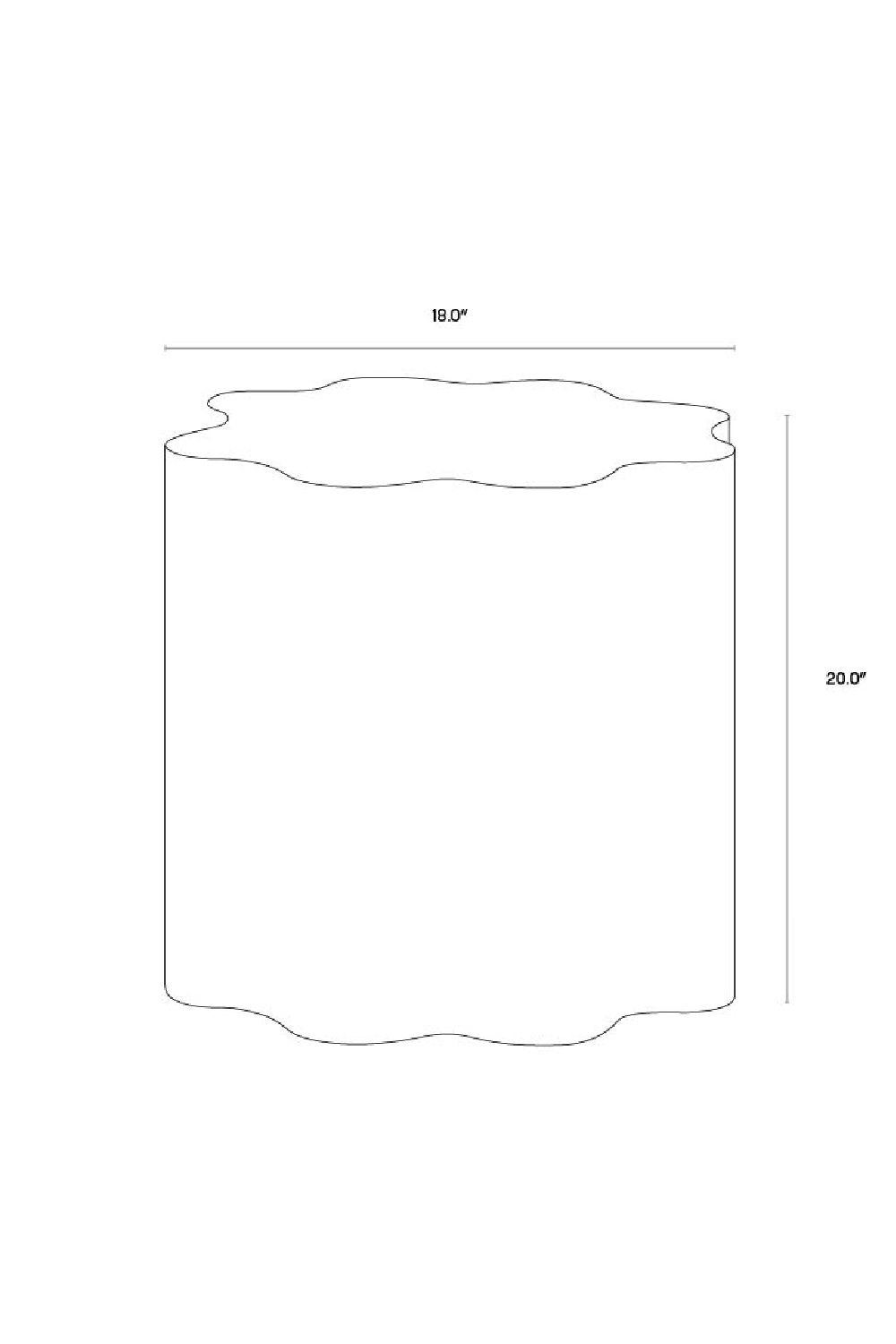 Silver Organic-Shaped Side Table | Splendido Dahlia | Oroa.com