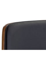 Modern European furniture - Wood and Black Office Chair - www.oroa.com