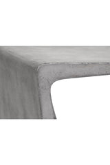 Modern European furniture - Gray Asymmetrical Indoor/Outdoor End Table - www.oroa.com