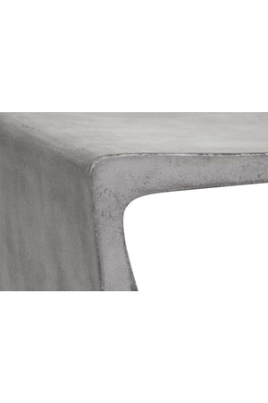 Modern European furniture - Gray Asymmetrical Indoor/Outdoor End Table - www.oroa.com